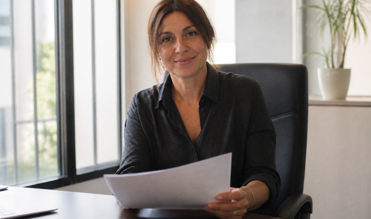 Proprietaire tenant document contrat immobilier bureau signe