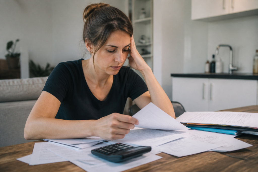 Document fiscal avec calcul montant taxe habitation studio meublé